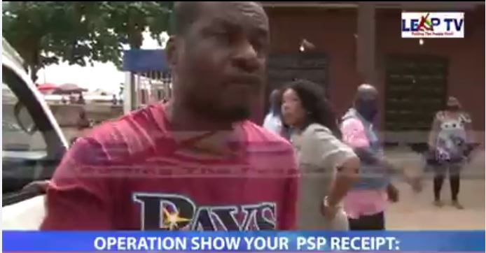 TRADERS KICK AS TASKFORCE ON ‘OPERATION SHOW YOUR PSP RECEIPT’ SEAL OFF PLAZA IN ASABA