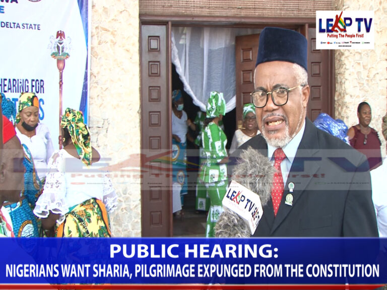 SENATE PUBLIC HEARING: NIGERANS WANT SHARIA COURT, PILGRIMAGE SPONSORSHIP BY GOVT EXPUNGED FROM THE CONSTITUTION