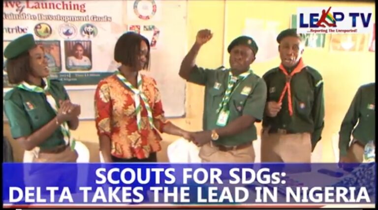 History as Delta becomes the first state in the federation to officially launch Scouts for SDGs in Nigeria.